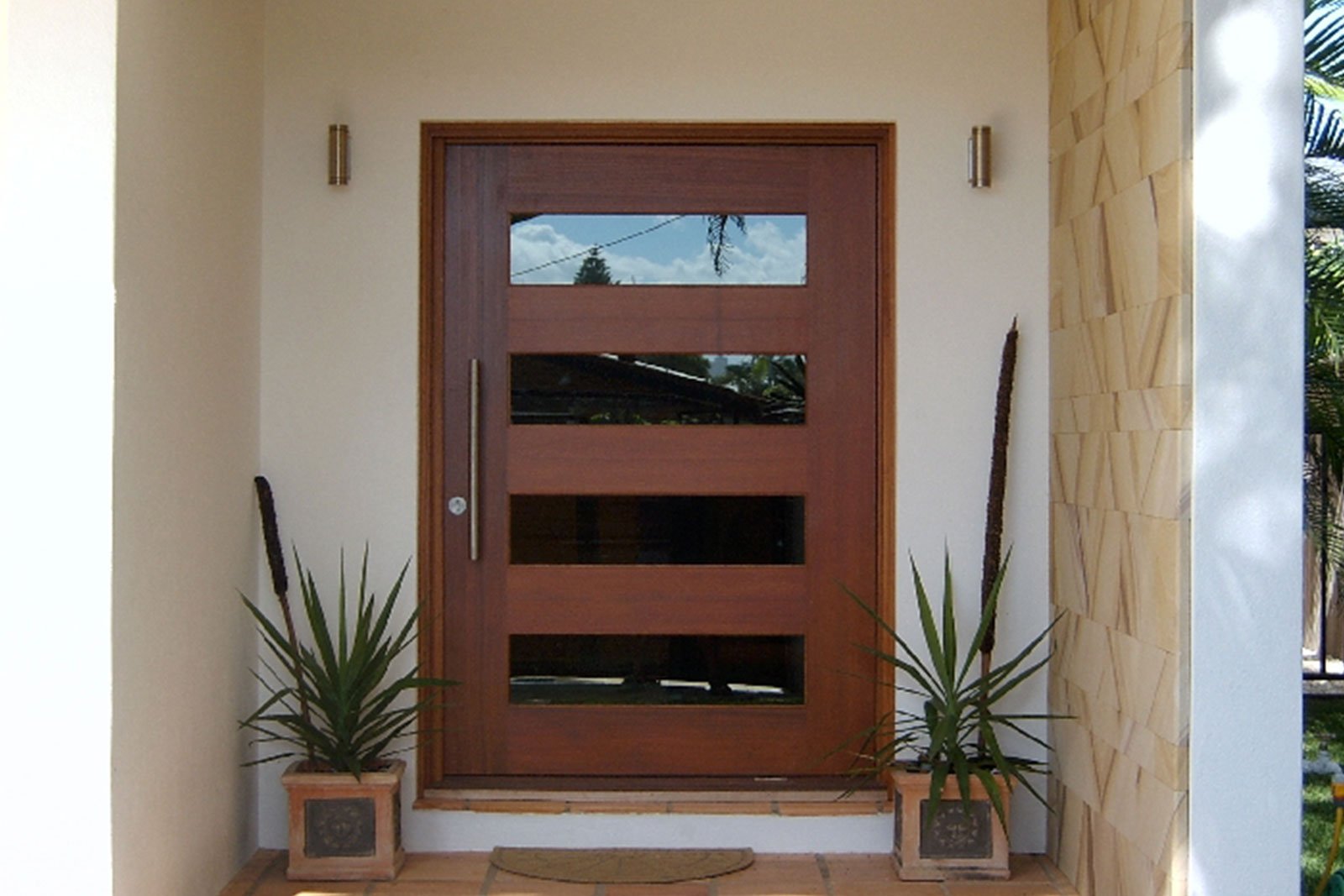 Wood and glass