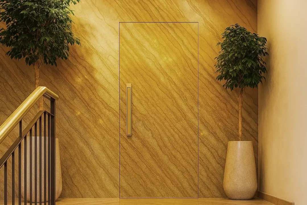 Marble in Architectural and Armored Entrance Design