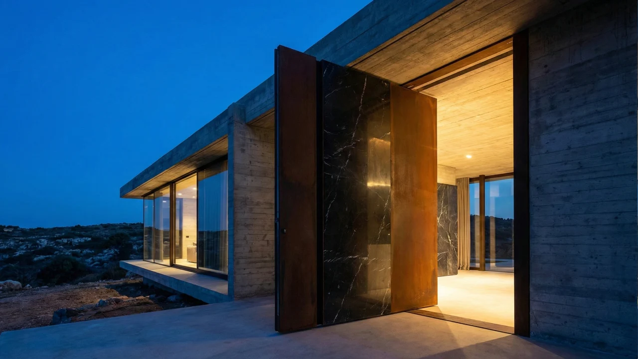 Article Draft Oversized Pivot Doors: The #1 Trend for Luxury Villa Entrances in 2026