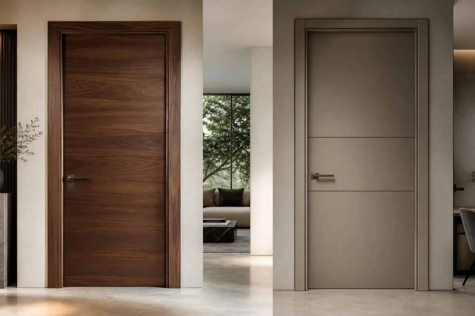 solid wood vs engineered cladding luxury door comparison